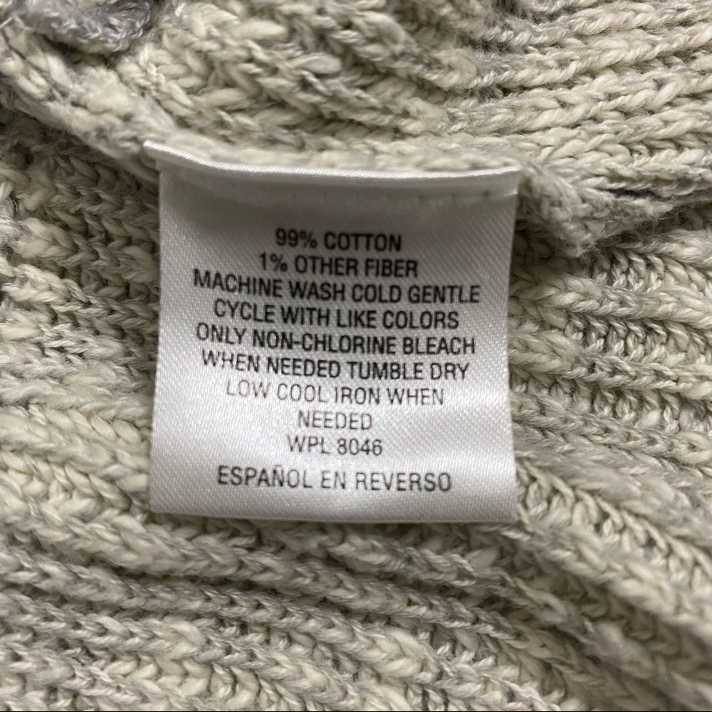 STYLE&CO LONG Gray Sleeve Sweater - Picture 6 of 6